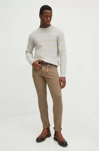 Medicine jeansy męskie kolor beżowy - Spodnie męskie - miniaturka - grafika 1