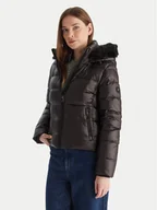 Kurtki damskie - Tommy Hilfiger Kurtka puchowa WW0WW47354 Czarny Slim Fit - miniaturka - grafika 1