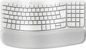 Klawiatury - Logitech Wave Keys for Mac klawiatura Dom/Biuro Bluetooth QWERTZ Niemiecki Biały - miniaturka - grafika 1