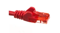 Patchcordy - Kabel krosowy patchcord U/utp kat.6 Cca czerwony - miniaturka - grafika 1