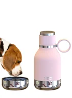 Kuchnia turystyczne i akcesoria - Bidon / butelka z miską dla psa Asobu Dog Bowl Bottle - pink - miniaturka - grafika 1