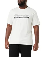 Koszulki męskie - Champion Męski t-shirt Eco Future Graphic, kremowy, XXS - miniaturka - grafika 1