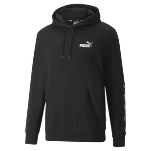 Męska bluza z kapturem Essentials+ Tape PUMA Black - Swetry męskie - miniaturka - grafika 1