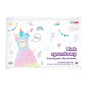 Szkolne artykuły papiernicze - Amos Blok Rysunkowy Biały A4/20 Kartek Hejka Tu Lenka 90 g - miniaturka - grafika 1