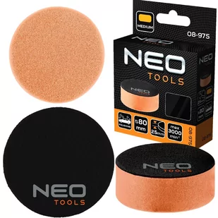 Neo Tools Pad polerski 80 x 25 mm gąbka średnia TOP-08-975 - Akcesoria do elektronarzędzi - miniaturka - grafika 1
