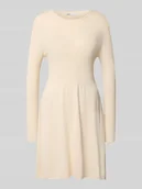 Sukienki - Sukienka lekko rozkloszowana z dzianiny z mieszanki wiskozy model ‘ALMA’ - miniaturka - grafika 1