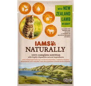 IAMS - Naturally Z Jagnięciną nowozelandzką w sosie 24x85g - Mokra karma dla kotów - miniaturka - grafika 2