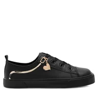 Buty dla dziewczynek - Trampki DeeZee CSS20377-28 Czarny - miniaturka - grafika 1