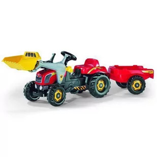 Rolly Toys Traktor KID z łyżką i przyczepą 023127 - Jeździki dla dzieci - miniaturka - grafika 2