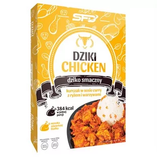 SFD, danie Dziki Chicken kurczak w sosie curry z ryżem i warzywami, 300 g - Szybkie dania obiadowe - miniaturka - grafika 1