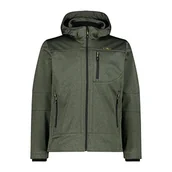 Kurtki męskie - CMP męska kurtka z odpinanym kapturem, Oil Green Mel., 58 - miniaturka - grafika 1