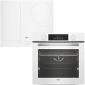 Zestawy AGD - Zestaw AGD do zabudowy Beko Piekarnik BBIM14300WMS + Płyta Indukcyjna HII64200FMTW - miniaturka - grafika 1