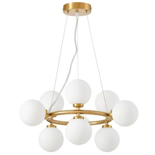 NOWOCZESNA LAMPA WISZĄCA MOSIĘŻNA MARSIADA W9 - Lampy sufitowe - miniaturka - grafika 1