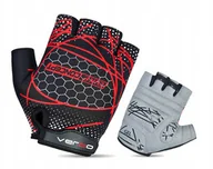 Rękawiczki rowerowe - Rękawiczki rower Verso SB-01-8027-A czarno-czerwone - miniaturka - grafika 1