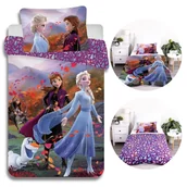 Pościel dla dzieci - Kraina Lodu Komplet pościeli na zamek, dziecięca, pościel bawełniana 100x135 cm, Oeko-Tex - miniaturka - grafika 1