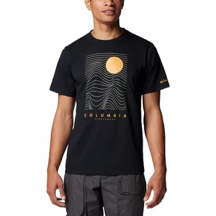 T-shirt męski Columbia CSC Seasonal Logo Tee black/linear drifts - M - Koszulki męskie - miniaturka - grafika 1