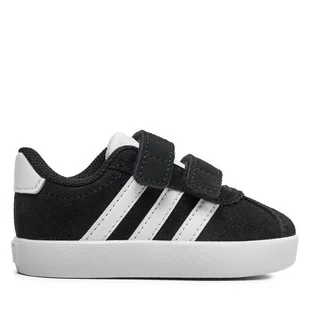 Sneakersy adidas VL Court 3.0 ID9158 Czarny - Buty dla chłopców - miniaturka - grafika 1