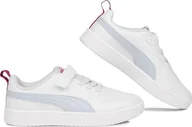 Buty dla dziewczynek - Puma Buty dla dzieci Puma Rickie AC PS biało-niebieskie 385836 21 32 - miniaturka - grafika 1