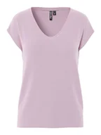 Koszulki i topy damskie - Pieces Koszulka w kolorze jasnoróżowym - miniaturka - grafika 1