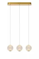 Lampy sufitowe - Lucide Cintra 13499/12/60 lampa wisząca zwis 3x12,6W LED 2700 złota - miniaturka - grafika 1