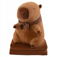 Maskotki i pluszaki - Maskotka Kapibara Z Kocykiem Poduszka Duza Przytulanka 40 Cm Pluszak Koc - miniaturka - grafika 1