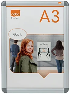 Nobo RAMA ŚCIENNA CLIP A3 297x420mm (0F) 1902213 - Systemy ekspozycyjne i znaki informacyjne - miniaturka - grafika 2