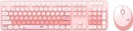 Zestawy myszka + klawiatura - Klawiatura + mysz Mofii Bezprzewodowy zestaw klawiatura + myszka MOFII Sweet New 2.4G Różowy - miniaturka - grafika 1