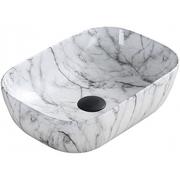 Umywalki - Mexen Rita umywalka nablatowa 45 x 32 cm biała kamień - 21084591 - miniaturka - grafika 1
