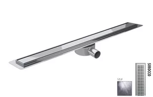Wiper New Premium Slim Sirocco Zestaw Odpływ liniowy 60 cm szlif 100.3386.02.060 - Syfony - miniaturka - grafika 1