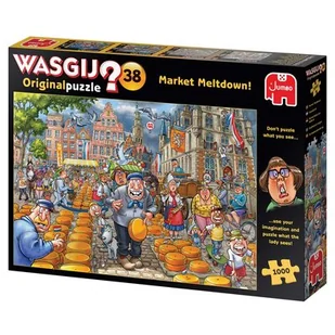 Jumbo Spiele Spiele 25010 Wasgij oryginalny 38-Market Meltdown-1000 części NOWOŚĆ Puzzle Puzzle Puzzle, wielokolorowy 25010 - Puzzle - miniaturka - grafika 1