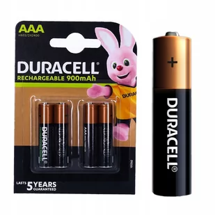 4 x akumulatorki Duracell Recharge AAA 900 mAh - Ładowarki i akumulatory - miniaturka - grafika 1