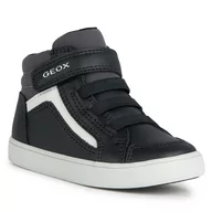 Buty dla chłopców - Sneakersy Geox B Gisli Boy B361NF 05410 C0005 M Black/Dk Grey - miniaturka - grafika 1