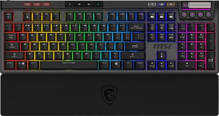 MSI STRIKE Pro Silent W Gaming Keyboard, wireless S11-43DE209-CLA