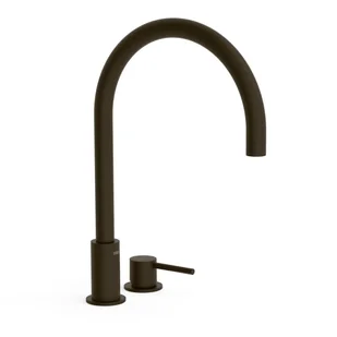 Bateria umywalkowa 2-otworowa Tres Study czarny brąz 26110501KMB - Baterie umywalkowe - miniaturka - grafika 1