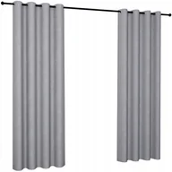 Zasłony - Zasłony welurowe gładkie 140x270 na przelotkach zasłona welur velvet kółka - miniaturka - grafika 1