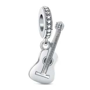Zawieszka SREBRO 925 Charms koralik do PANDORA Instrument Gitara - Wisiorki - miniaturka - grafika 1