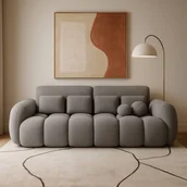 Sofy i kanapy - Sofa z Funkcją Spania COTONN Rozkładana Brązowa Nowoczesna - miniaturka - grafika 1