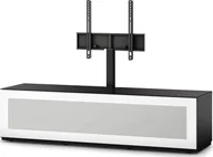 Uchwyty do telewizora - Sonorous Stolik RTV z uchwytem ST261I-BLK-WHT-BW - miniaturka - grafika 1