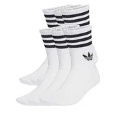 Skarpetki męskie - Zestaw 6 par wysokich skarpet unisex adidas 3-Stripes JV7410 Biały - miniaturka - grafika 1