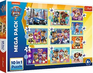 Trefl PAP Puzzle 10 in1 Psy na patrolu 90391 - PAP - Puzzle - miniaturka - grafika 2