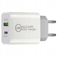 Ładowarki do telefonów - Ładowarka Sieciowa 20W Pd Qc 3.0 Usb C Do Iphone - miniaturka - grafika 1