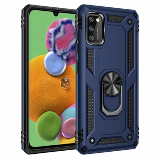 Smukłe etui silikonowe TPU z podpórką 360 stopni Etui ochronne na telefon komórkowy z podpórką Magnetyczny uchwyt samochodowy do Samsung Galaxy S20 Ultra (G988B) Niebieski - Etui i futerały do telefonów - miniaturka - grafika 1