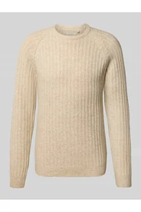 Sweter z dzianiny z okrągłym dekoltem model DEXTER - Blend - Swetry męskie - miniaturka - grafika 1