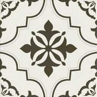 Płytki ceramiczne - Gres szkliwiony LOVELY PATCHWORK ETERNITY white-black mat 29,8x29,8 gat. II - miniaturka - grafika 1