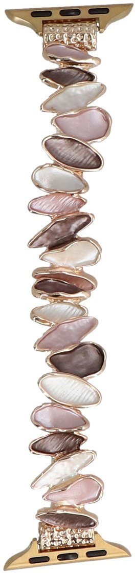 GlacierX bransoleta do smartwatcha Gleam Flake Stretch Bracelet Gold Cappuccino do Apple Watch 38/40/41mm Złota Cappucino