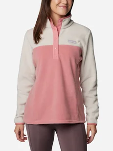 Bluza damska nierozpinana streetwear Columbia Benton Springs 1/2 Snap Pull Over II 2085651278 S Różowa (195981210330) - Bluzy damskie - miniaturka - grafika 1