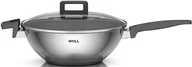 Woki - Woll Z WEŁNY 1030 NC Concept patelnia-wok ze stali nierdzewnej wysokiej jakości powłoką o średnicy 30 cm, wysokość 10 cm z pokrywką szklaną wielofunkcyjne Box 1030NC - miniaturka - grafika 1