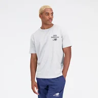 Koszulki męskie - Koszulka męska New Balance MT31518AG  szara - miniaturka - grafika 1