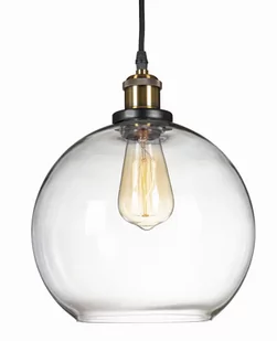 Lampa wisząca kula szklana 25cm przezroczysta - Lampy sufitowe - miniaturka - grafika 1