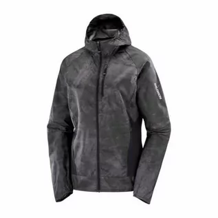 Kurtki i kamizelki sportowe damskie - Kurtka Salomon Bonatti Cross Wind FZ Hoodie W Deep Black - grafika 1